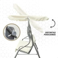 Balancín Para Jardín Marfil C/toldo Inclinable 3 Plazas Aktive -OUTSUNNY TIENDA 00d64b15f9fd371be800a419f2381e614f2bc324 3d3c76e6a97e4da1a2b96138a8869ef8