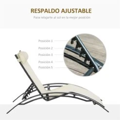 Outsunny Tumbona Reclinable Con Respaldo Ajustable En 5 Posiciones Y Reposacabezas Extraíble Acolchado Aluminio Texteline Para Jardín Terraza Balcón 171x64x82 Cm Beige 11 Outsunny Tumbona Reclinable Con Respaldo Ajustable En 5 Posiciones Y Reposacabezas Extraíble Acolchado Aluminio Texteline Para Jardín Terraza Balcón 171x64x82 Cm Beige -OUTSUNNY TIENDA 01d62b523520f217a4d2be46936f4feb10e0d772 949a2a8751fc4d8b951ef4c8b3a60a2b