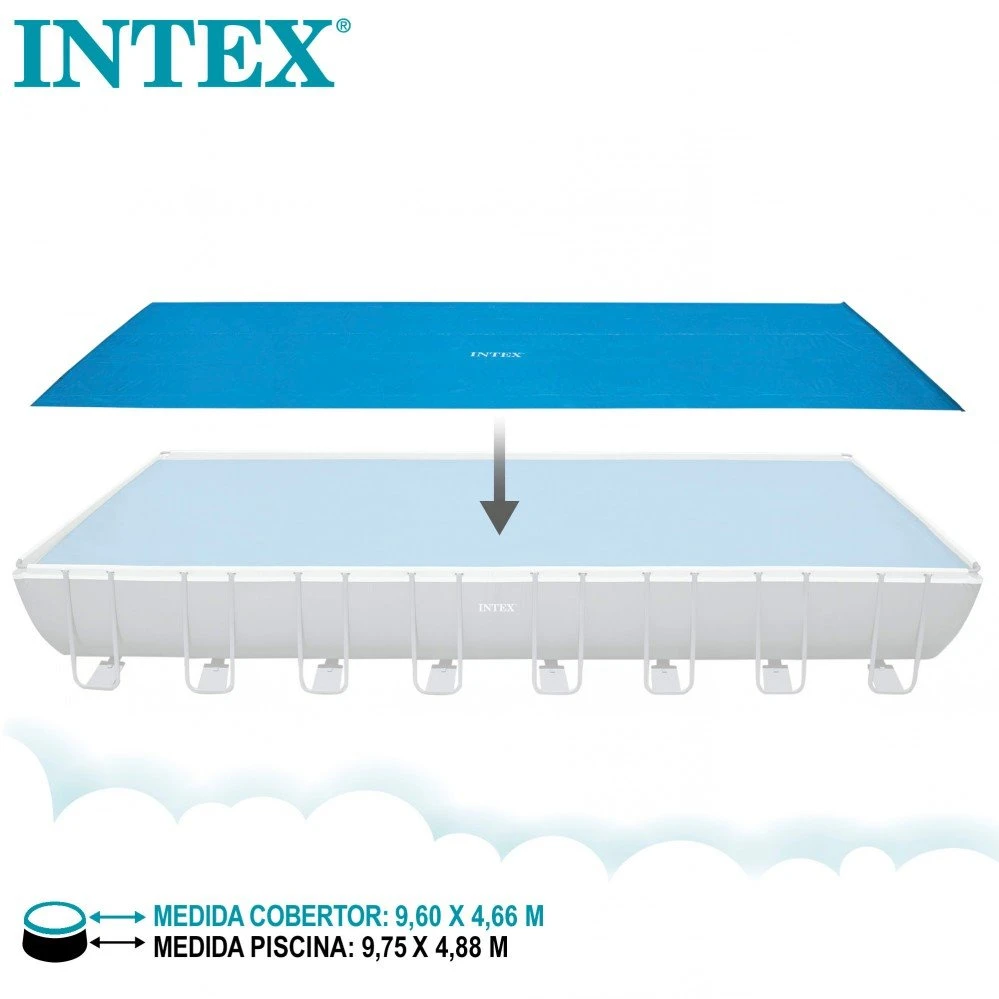 Cobertor Solar INTEX Piscinas Rectangulares 975x488 Cm 5 Cobertor Solar INTEX Piscinas Rectangulares 975x488 Cm - Imagen 3