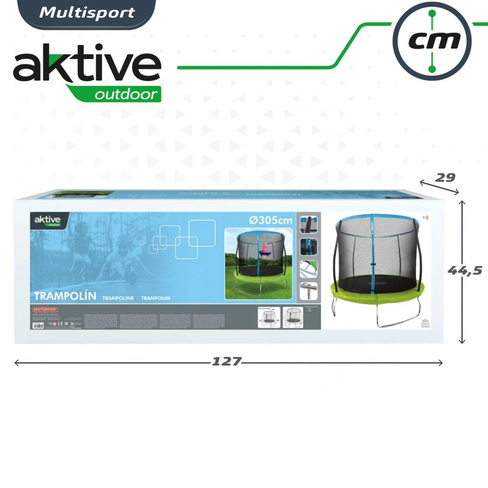 Cama Elástica 305 Cm Para Niños Aktive Sports 8 Cama Elástica 305 Cm Para Niños Aktive Sports - Imagen 6