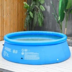 Outsunny Piscina Hinchable Redonda 4.000 Litros Ø274x76 Cm Para 3-4 Personas Piscina Inflable Familiar Adultos Y Niños Con Inflador De Mano Para Jardín Patio Exterior Azul -OUTSUNNY TIENDA 05ad82afc704a5dda8d5c1b53552490d7edfa9b6 20f5f2aeb3494c9095508ceb958d0ca0