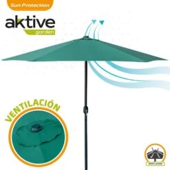 Parasol Hexagonal D300 Cm Color Verde Aktive Garden -OUTSUNNY TIENDA 05fff3f4ad86af37f9f80c5fc96ae66c1ab6515c 7c38c921d36847718e69c0a14be54fea