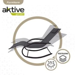 Silla Tumbona Mecedora De Jardín Antracita Con Cojín Aktive -OUTSUNNY TIENDA 0b76da3dba6f9cd78b7f240067b97d349894ba0d 4c18cb4b8f2343e7b6e3efd27a7157af