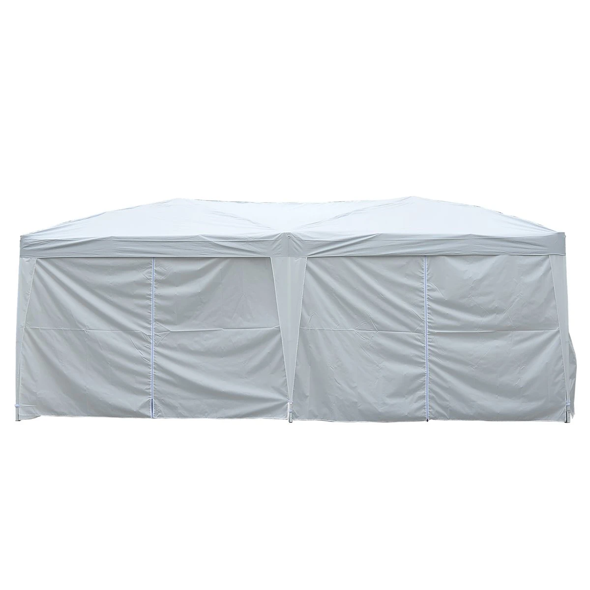 Outsunny Carpa Plegable En Acordeon 4 Paneles Laterales 2 Cortinas +Bolsa Transporte 5,91x2,97x2,55 M Blanco 9 Outsunny Carpa Plegable En Acordeon 4 Paneles Laterales 2 Cortinas +Bolsa Transporte 5,91x2,97x2,55 M Blanco - Imagen 7