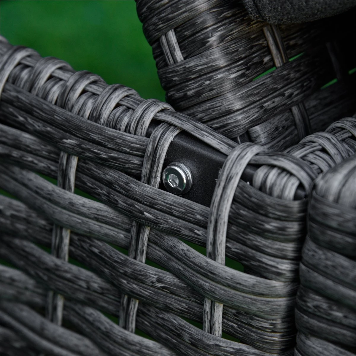 Outsunny Tumbona De Ratán De Jardín Chaise Longue Con Respaldo Ajustable En 4 Posiciones Cojines Acolchados Y Desenfundables Para Terraza Patio Exterior 192x62,5x58-95 Cm Gris 7 Outsunny Tumbona De Ratán De Jardín Chaise Longue Con Respaldo Ajustable En 4 Posiciones Cojines Acolchados Y Desenfundables Para Terraza Patio Exterior 192x62,5x58-95 Cm Gris - Imagen 5