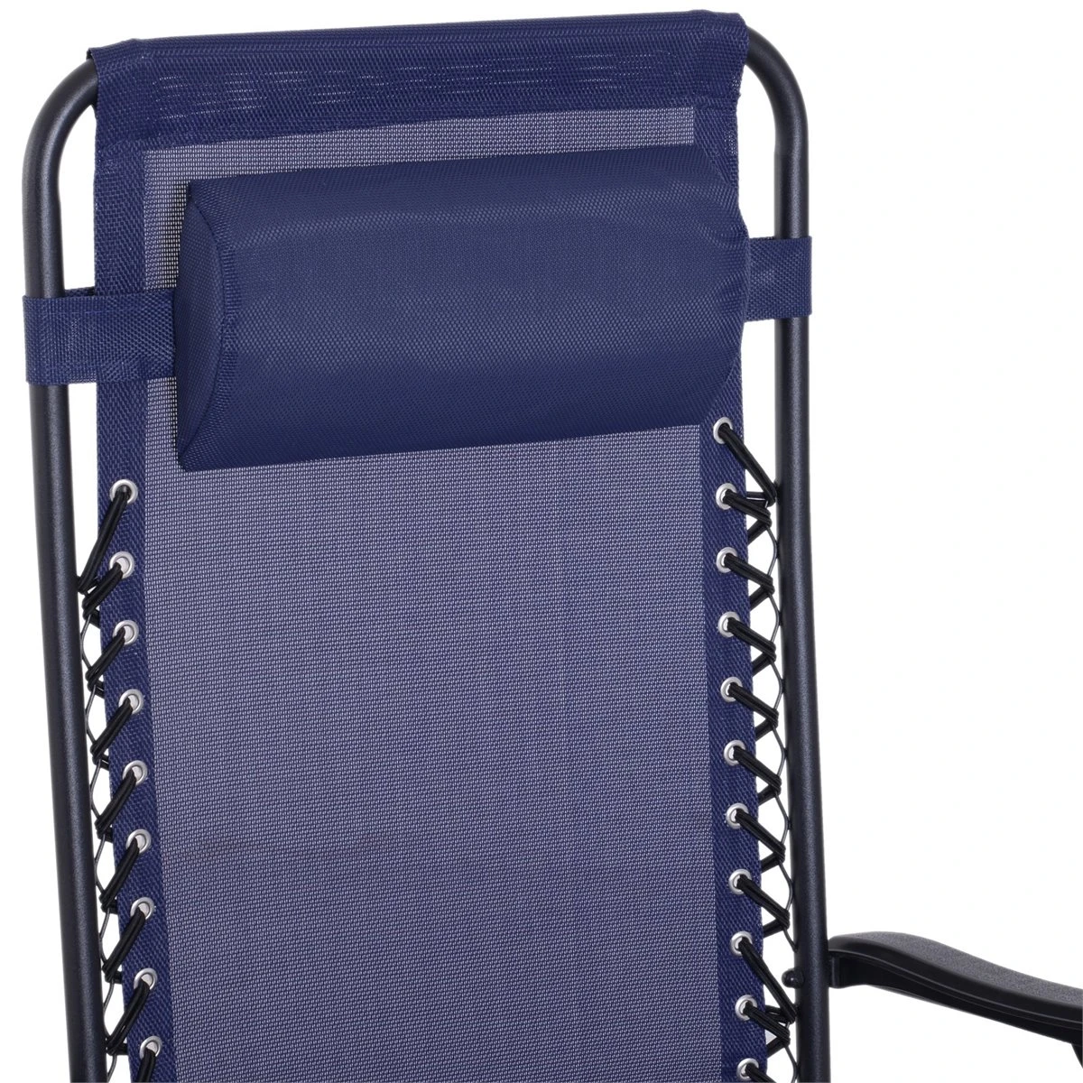 Outsunny Tumbona Plegable De Jardín Silla Gravedad Cero Sillón De Playa Relajante Texteline Marco Acero Carga 120kg 90x65x110 Cm Azul 11 Outsunny Tumbona Plegable De Jardín Silla Gravedad Cero Sillón De Playa Relajante Texteline Marco Acero Carga 120kg 90x65x110 Cm Azul - Imagen 9