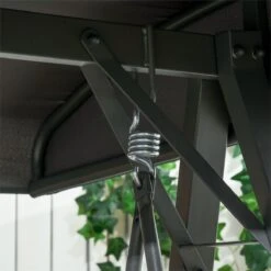 Outsunny Columpio De Jardín De 3 Plazas Silla Balancín Con Toldo Inclinable Cojín Extraíble Y Marco De Acero Para Terraza Piscina Patio Carga 360 Kg 210x128x184 Cm Gris Oscuro -OUTSUNNY TIENDA 1000b13b09582d71f54065d21a95f3e7819e6ef3 5a5b0c0f92024e428e1447bcbfbea01c