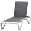 Outsunny Tumbona Reclinable De Jardín Con Ruedas Y Respaldo Ajustable En 5 Niveles Sillón Relax De Aluminio Para Terraza Balcón Piscina 170x67,5x95 Cm Gris Blanco -OUTSUNNY TIENDA 113b70fdfe4b4e2faa91a3b933e6f60c3a041e43 e6cac585b3c84e048b7a382e6435c863