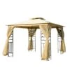 Outsunny Cenador De Jardín 300x300x280 Cm Carpas Para Exterior Grandes Doble Techo Con Mosquitera Y Piquetas Para El Suelo Fácil De Drenar Poliéster Acero Beige -OUTSUNNY TIENDA 1186eb18765d2e942141fdea9c51ae0f7d01d428 369650da0df44404bfdd781bb6393951