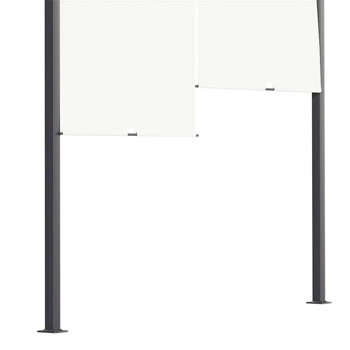 Outsunny Pérgola De Jardín 3x4 M Con Techo Retráctil Cenador Con Luces LED Energía Solar Marco De Acero Carpa Para Patio Terraza Balcón Crema 11 Outsunny Pérgola De Jardín 3x4 M Con Techo Retráctil Cenador Con Luces LED Energía Solar Marco De Acero Carpa Para Patio Terraza Balcón Crema - Imagen 9