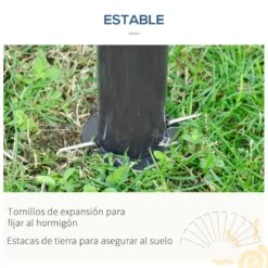 Outsunny Cenador De Jardín Hexágono 4x4 M Pabellón Exterior Con Doble Techo De Ventilación Y 6 Mosquiteras Con Cremallera Para Fiestas Balcón Patio Caqui -OUTSUNNY TIENDA 17d3421312d68600cb6ab2a805348dffd83c6b5f img 6