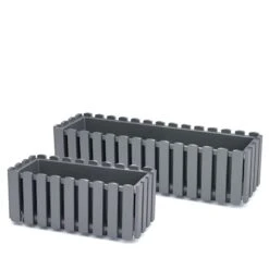 Prosperplast Jardinera Para Balcón BOARDEE FENCYCASE, Dimensiones (mm) 580x180x162, Color Gris Piedra -OUTSUNNY TIENDA 1ace6ead378a4f9d02d6b959a580cf0245968d3d 29bd9099d97d43e0a316eb474c645b82