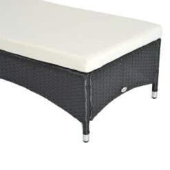 Outsunny Conjunto De 2 Tumbonas De Ratán De Jardín Chaise Longue Con Respaldo Ajustable En 5 Posiciones Cojines Acolchados Reposacabezas Y 2 Ruedas 200x73x72-103 Cm Negro -OUTSUNNY TIENDA 1b0fef1c0429b024b33fce64945b31ff3553c491 3f1132ffad5b4ce8a8ba5642f5f7245b