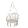Outsunny Silla Colgante Redondo De Ø60 Cm Silla Hamaca Columpio Con Cojín Y Cuerda De Algodón Para Interior Y Exterior 80x80x42 Cm Beige -OUTSUNNY TIENDA 1b40872fa71100a4021bdaa52456883c61a2926f 345ea3f3f3504c7ab8b89120c0430b36