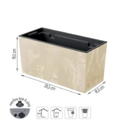Prosperplast Maceta Urbi Case Beton Effect , Dimensiones (Mm) 395X185X195, Color Crema -OUTSUNNY TIENDA 1eb9498bdfcdf7ab54c8e5911d2e8ea8498cb6cb 0cb1db1f8f1b48faa66ad43ec2909275