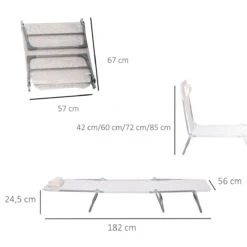 Outsunny Tumbona Plegable Y Reclinable De Jardín Con Reposacabezas Y Respaldo Ajustable En 5 Niveles Tela De Texteline Transpirable 182x56x24,5 Cm Crema 15 Outsunny Tumbona Plegable Y Reclinable De Jardín Con Reposacabezas Y Respaldo Ajustable En 5 Niveles Tela De Texteline Transpirable 182x56x24,5 Cm Crema -OUTSUNNY TIENDA 1fae46c062bbe124bbfa92d5d2df76f24f227d0b 44312cf4ef5c431cbda6c40d3c5c209a