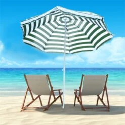 Outsunny Sombrilla De Playa Ø180 Cm Con Techo Inclinable Y Poste De Metal Protección Solar Para Jardín Terraza Exterior Rayas Verde Y Blanco 5 Outsunny Sombrilla De Playa Ø180 Cm Con Techo Inclinable Y Poste De Metal Protección Solar Para Jardín Terraza Exterior Rayas Verde Y Blanco -OUTSUNNY TIENDA 20ed594e625f23c7c27f18de413458b297f281f6 b1824787238844969bd5877aee42087b