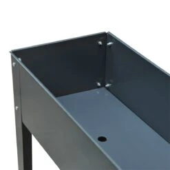 Outsunny Jardinera Elevada Cama De Jardín Elevada Rectangular Mesa De Cultivo Para Plantas Verduras Y Flores Con 3 Orificios De Drenaje 100x30x80 Cm Gris -OUTSUNNY TIENDA 22b8b99c96252648c4d1263face6a2576e02466b 72f5184929964c39b85bc220396f07b0