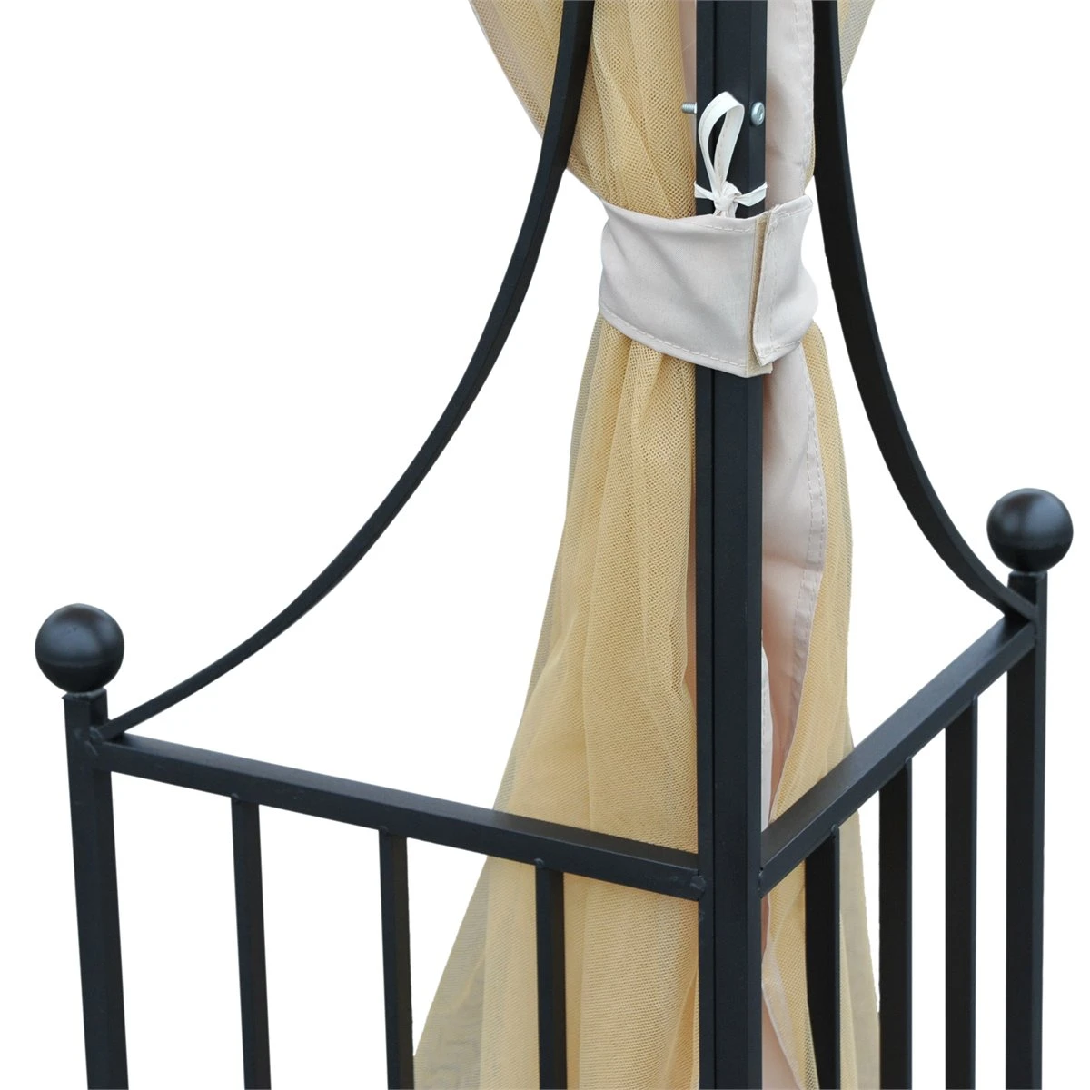 Outsunny Cenador De Jardín 3x3 M Con 4 Cortinas Laterales De Cremallera Y Doble Techo Con 8 Orificios De Drenaje Estilo Moderno Para Patio Aire Libre Beige 10 Outsunny Cenador De Jardín 3x3 M Con 4 Cortinas Laterales De Cremallera Y Doble Techo Con 8 Orificios De Drenaje Estilo Moderno Para Patio Aire Libre Beige - Imagen 8