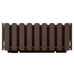 Prosperplast Jardinera Para Balcón BOARDEE FENCYCASE, Dimensiones (mm) 580x180x162, Color Marrón
