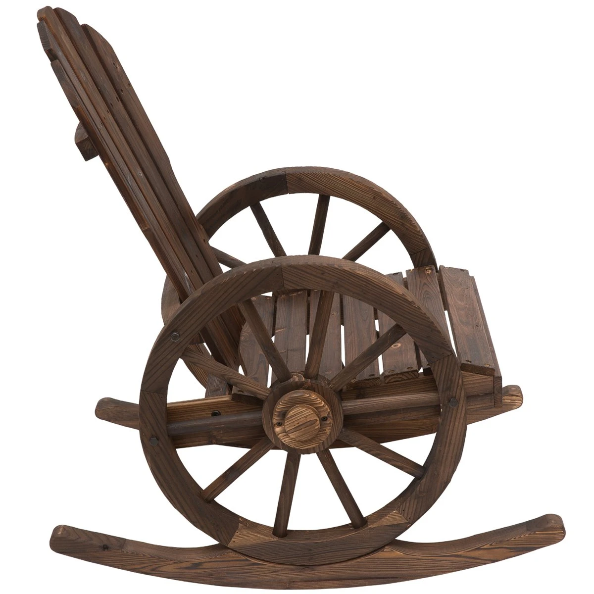 Outsunny Mecedora Rústica De Madera Maciza Para Exteriores Sillón Balancín De Terraza O Jardín 88x68x92 Cm Color Madera Envejecida 11 Outsunny Mecedora Rústica De Madera Maciza Para Exteriores Sillón Balancín De Terraza O Jardín 88x68x92 Cm Color Madera Envejecida - Imagen 9