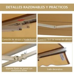 Outsunny Toldo Manual Plegable De Aluminio 295x250cm Ángulo Ajustable Manivela Para Exterior Balcón Jardín Terraza Crema 16 Outsunny Toldo Manual Plegable De Aluminio 295x250cm Ángulo Ajustable Manivela Para Exterior Balcón Jardín Terraza Crema -OUTSUNNY TIENDA 261d87a9ab16d7ec57b0b7d578f20ee3addae126 85fb61f84a4544c88fb5264552211d75