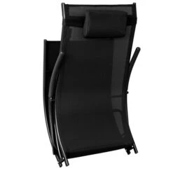Tumbona Plegable Con Almohada,Malla Transpirable Teslin,Negro OGS45-SCH SoBuy -OUTSUNNY TIENDA 2b8bdb8eaa7aa1506a40ee7f639a40ad24b08610 230a441c865f4c5c9515c4b6de60db1c