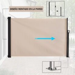 Outsunny Toldo Lateral Retráctil Exterior 350x180cm Pantalla De Privacidad Contra Sol Viento Visión Para Jardín Patio Balcón Tejado Hecho De Aluminio Poliéster Montar Utilizar Fácil Beige 14 Outsunny Toldo Lateral Retráctil Exterior 350x180cm Pantalla De Privacidad Contra Sol Viento Visión Para Jardín Patio Balcón Tejado Hecho De Aluminio Poliéster Montar Utilizar Fácil Beige -OUTSUNNY TIENDA 2c8c1c6a155b59e3ff1b9bcf48ecaf322f2e6593 f800a3e9df87434f8c58faed8cdf98cd