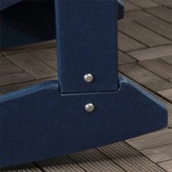 Outsunny Silla Mecedora De Jardín Mecedora Para Exterior De Estilo Adirondack De HDPE Para Balcón Terraza Patio Carga 120 Kg 73,5x93x91,5 Cm Azul Oscuro -OUTSUNNY TIENDA 2e49741f8b5486097bf58fb837cc78e000229f04 3a3deb076420414db966ba8324d02c1a