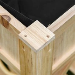 Outsunny Huerto Urbano De Madera 78,5x58x81 Cm Mesa De Cultivo Con 6 Compartimentos Y Estante Inferior Para Plantas Flores En Jardín Terraza Exterior Color Natural -OUTSUNNY TIENDA 2eea68f4460e58087fa23e1dfda6b5cec9c31ea8 59aa08247b424f42ba4af4f63371c6ef