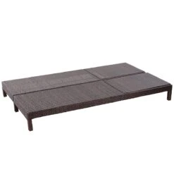 Outsunny Conjunto De Tumbona Exterior De Ratán 2 Plazas Con Cojines Acolchados Resistente Al Agua Con Respaldo Regulable De 5 Niveles Soporta 220 Kg 195x120x28 Cm Marrón -OUTSUNNY TIENDA 2f0d495cf0d19070ff3665fb85eff743a4b0db01 4e6dd85d8aca4c65a53c851ae9785201