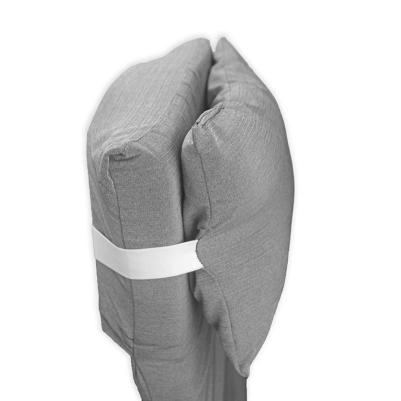 Colchón Para Tumbona Con Cojín 180x60x6 Cm Gris Acomoda Textil. 4 Colchón Para Tumbona Con Cojín 180x60x6 Cm Gris Acomoda Textil. - Imagen 2