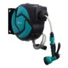 DURHAND Carrete Para Manguera Retráctil 10m Con Cabezal Multifuncional Sistema De Enrollado Automático Con Bloqueo Conector De 1m Para Jardín Césped 29,5x16,5x33 Cm Negro Y Verde -OUTSUNNY TIENDA 307f0061392518d90675d3cb22e080e0a0fa015a 86e06f6081a84044b9a29a7f320c5684
