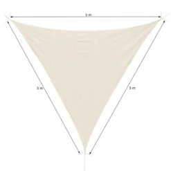 Outsunny Toldo Vela 5x5x5m Triangulo Color Crema Sombrilla Parasol Terraza Jardin Camping -OUTSUNNY TIENDA 3097456b993ade5307ee91544266dee85697ab6e a37755a4fc5e492784492b1cf5340b05