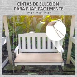 Outsunny Cojín Para Banco De Exterior 110x46x5 Cm Desenfundable Y Lavable Almohadilla Acolchado Para Banco Doble De Jardín Patio Terraza Beige Oscuro -OUTSUNNY TIENDA 312d2398102624544351f06bb4cf5eec5d442a63 50863af55055407ea6e9c5aa6a15a41b