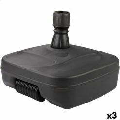 Base Para Sombrilla Aktive 52 X 39 X 52 Cm Antracita Plástico (3 Unidades)