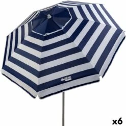 Sombrilla Aktive Azul/Blanco 200 X 200 X 200 Cm Acero Tela Oxford (6 Unidades) -OUTSUNNY TIENDA 34a04352bfcce82b7c9a42898cc30ec3e1239494 fbb3f2de8f0e444582b4eeab3db5b2d3