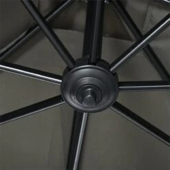 Outsunny Sombrilla De Jardín De Aluminio 245x245x245 Cm Parasol Excéntrico Con Manivela Giratorio 360° Inclinación De 5 Niveles Tela Desmontable Y Ventilación Para Patio Terraza Gris -OUTSUNNY TIENDA 35cba380b60eaa8ba438c3b78e82741b71c39a63 dfb30e2f2fd24d84b297a3ccb9cada5b