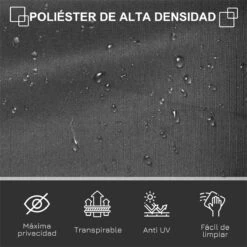 Outsunny Toldo Lateral Retráctil 300x160 Cm Pantalla Enrollable Mampara De Privacidad Y Protección Solar Para Jardín Balcón Terraza Gris -OUTSUNNY TIENDA 3746cf5824edb9192c510bd01e5fcf66b6604f3d 9f5b28f1128a44bbb5102334e55514fe