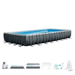 Piscina Desmontable INTEX Pack Deluxe + Depuradora Y Clorador