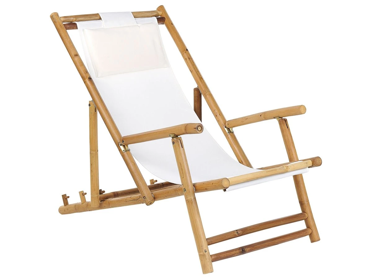 Conjunto De 2 Tumbonas De Jardín De Madera Clara ATRANI 7 Conjunto De 2 Tumbonas De Jardín De Madera Clara ATRANI - Imagen 5