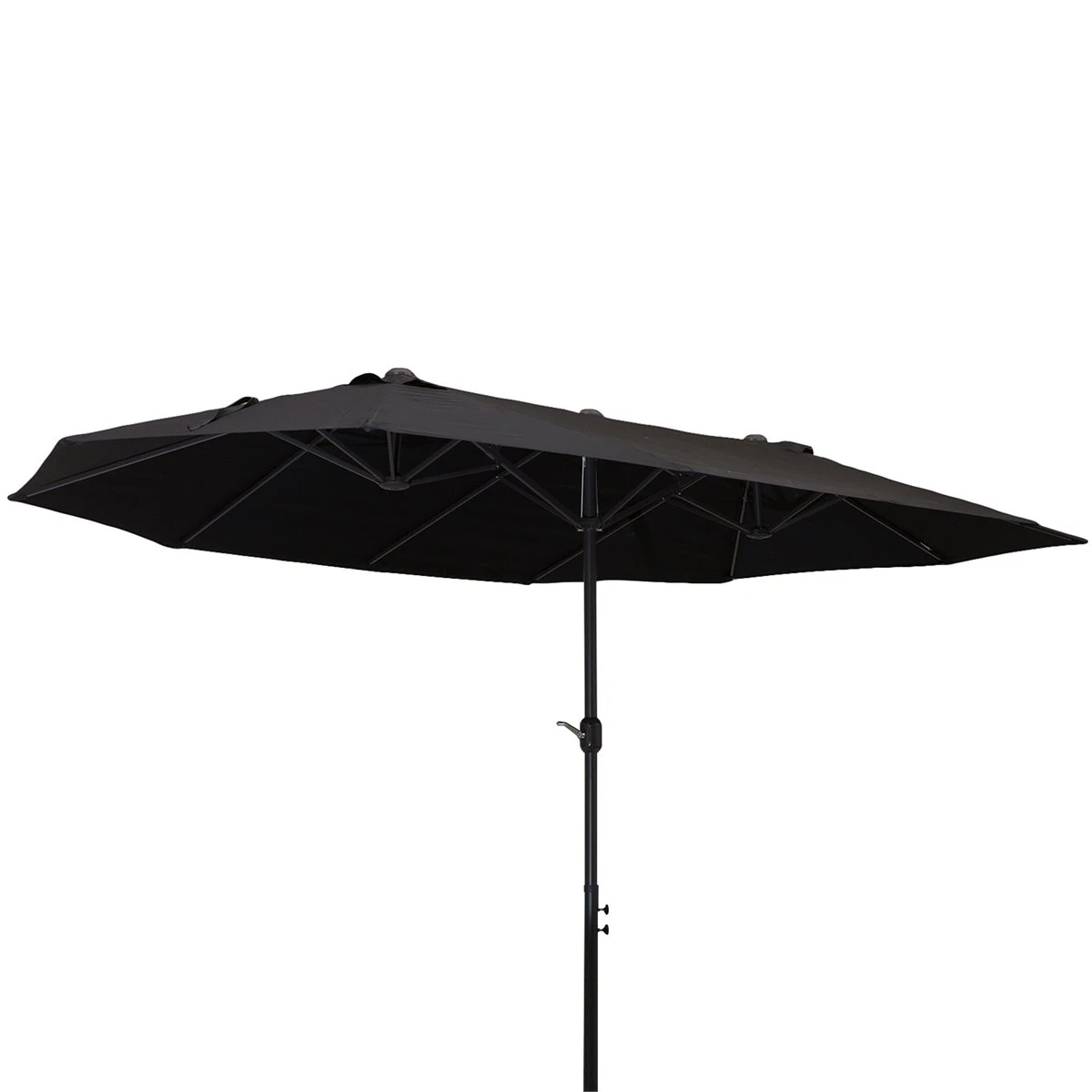 Outsunny Sombrilla Doble Parasol Grande 4.6x2.7m Sombrilla Jardín Patio Con Manivela Manual Resistente Al Agua Y Protección Solar UV Para Terraza Playa Piscina Negro 3 Outsunny Sombrilla Doble Parasol Grande 4.6x2.7m Sombrilla Jardín Patio Con Manivela Manual Resistente Al Agua Y Protección Solar UV Para Terraza Playa Piscina Negro