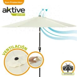 Sombrilla Para Terraza Y Jardín Ø300 Cm C/protección UV50 Aktive 12 Sombrilla Para Terraza Y Jardín Ø300 Cm C/protección UV50 Aktive -OUTSUNNY TIENDA 3a2fcd2c2b36db671c77ae2b33d961c9656ececb 688e1048639e4c1fa188d5b7173b1f42
