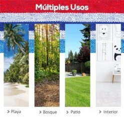 Outsunny Hamaca De Algodón Para Jardín 210x150 Cm Hamaca Colgante Portátil Carga Máx. 180 Kg Para Acampar Piscina Camping Rayas Azul Y Rojo -OUTSUNNY TIENDA 3ac311cf54a2dc15dace263e5e76f1894d6ce659 2ef30a9d1c77495da6d236afbc9795e2