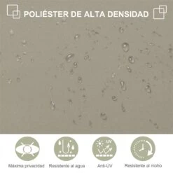 Outsunny Toldo Lateral Retráctil 300x180 Cm Pantalla Enrollable Mampara De Privacidad Y Protección Solar Para Balcón Terraza Color Crema -OUTSUNNY TIENDA 3b422c013ac9b10403e0ef159e066e16518acff2 5f64392cf9194606b4a863c45f26fbe8