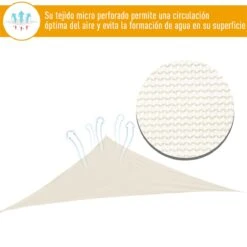 Outsunny Toldo Vela 5x5x5m Triangulo Color Crema Sombrilla Parasol Terraza Jardin Camping -OUTSUNNY TIENDA 3b4bb89db23036ebb99083ddb3db8b1162697c2f 7473d62fa0ea4bf5abf03aadbe06f17d