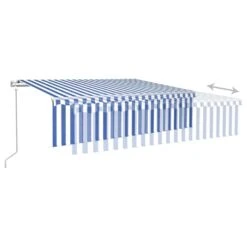 Toldo Automático Retráctil Con Persiana 6x3 M Azul Y Blanco VidaXL -OUTSUNNY TIENDA 3c3cfbf053b283d4e4c9ddd96d8ae8e768ae405f c05607eae3254ff0b29bda878dbdcc6c