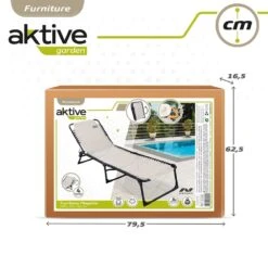 Tumbona Plegable Multiposición Crema Aktive -OUTSUNNY TIENDA 3e1c2f6c34769b20305ca2d8b2d96a364e0fe749 3e9c2d5b77424e8b8031ea45c93cee4b