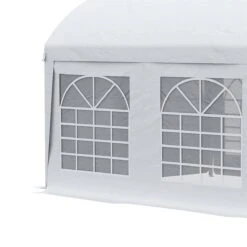 Outsunny Carpa De Jardín 6x3 M Carpa Para Fiestas Cenador Con Paredes Laterales Extraíbles Puerta Con Cremalleras Y 6 Ventanas Protección UV Para Exterior Eventos Bodas Blanco -OUTSUNNY TIENDA 3fc95c94924098ea7383bb750bfc0fd5b7d53b4b c9cb43fd1531478185c20774bbde6e95