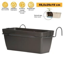 Jardinera 60 Cm Con Soporte Perimetral Metálico -OUTSUNNY TIENDA 40394bcaca1dcdf4f4f247794a832a88ba149550 3a4b43ff2a0949fabb0068584e1ce17a